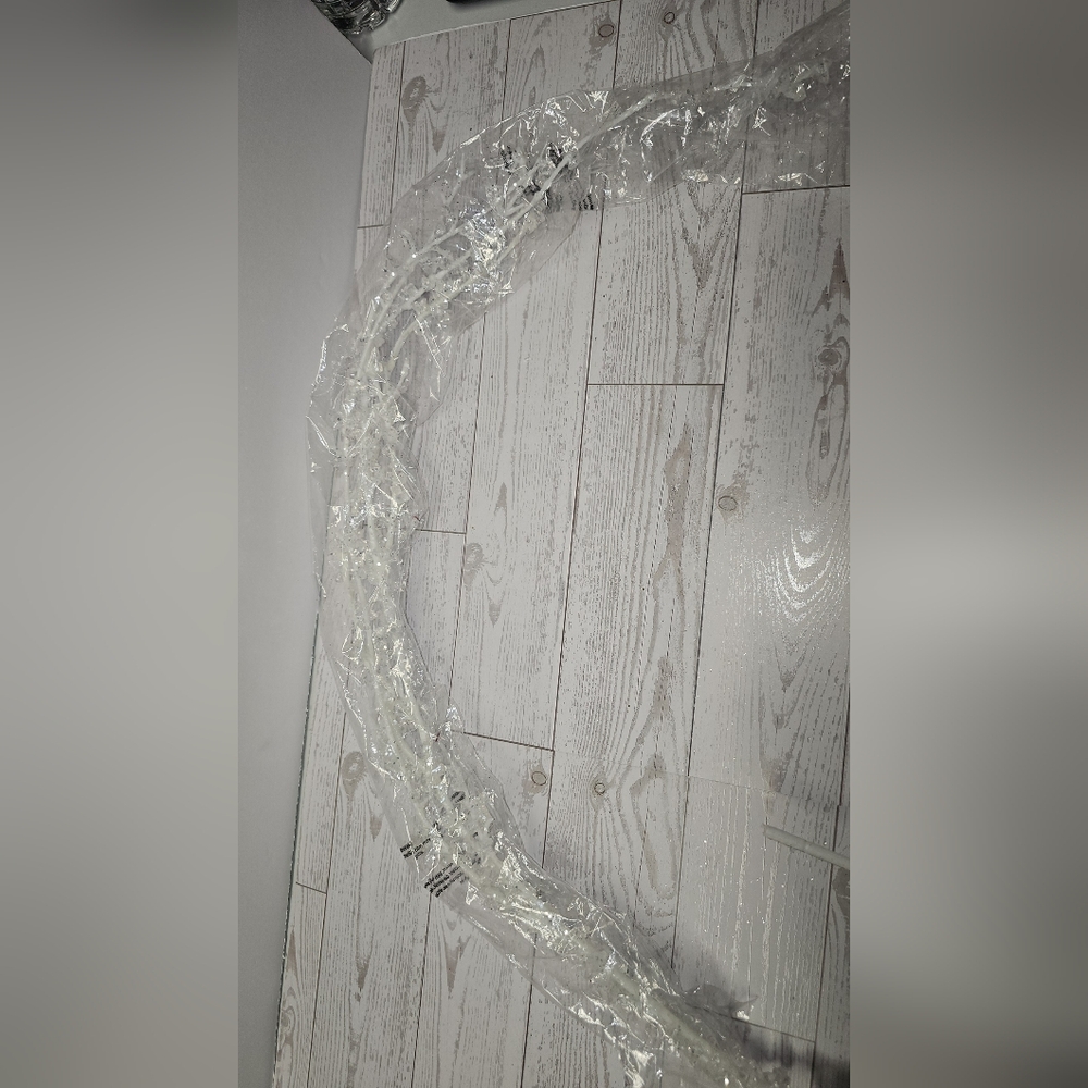 Clear Beaded Garland Strand - Shimmery Translucent
